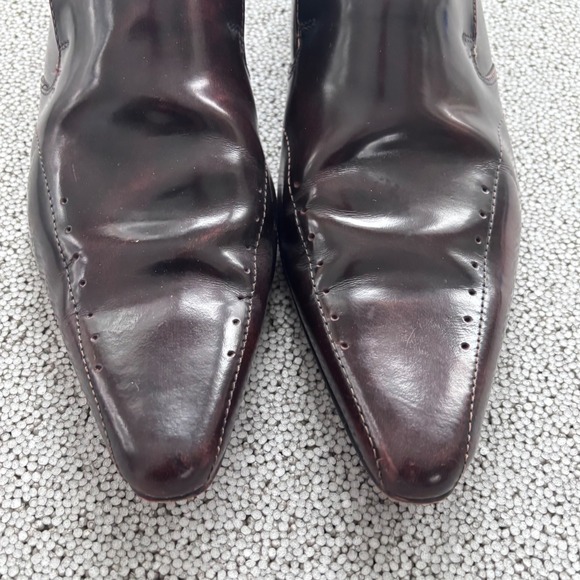 Red Tape Men's Cordovan Patent Leather Pointed Toe Loafer Dress Shoes 12 US - Picture 3 of 15